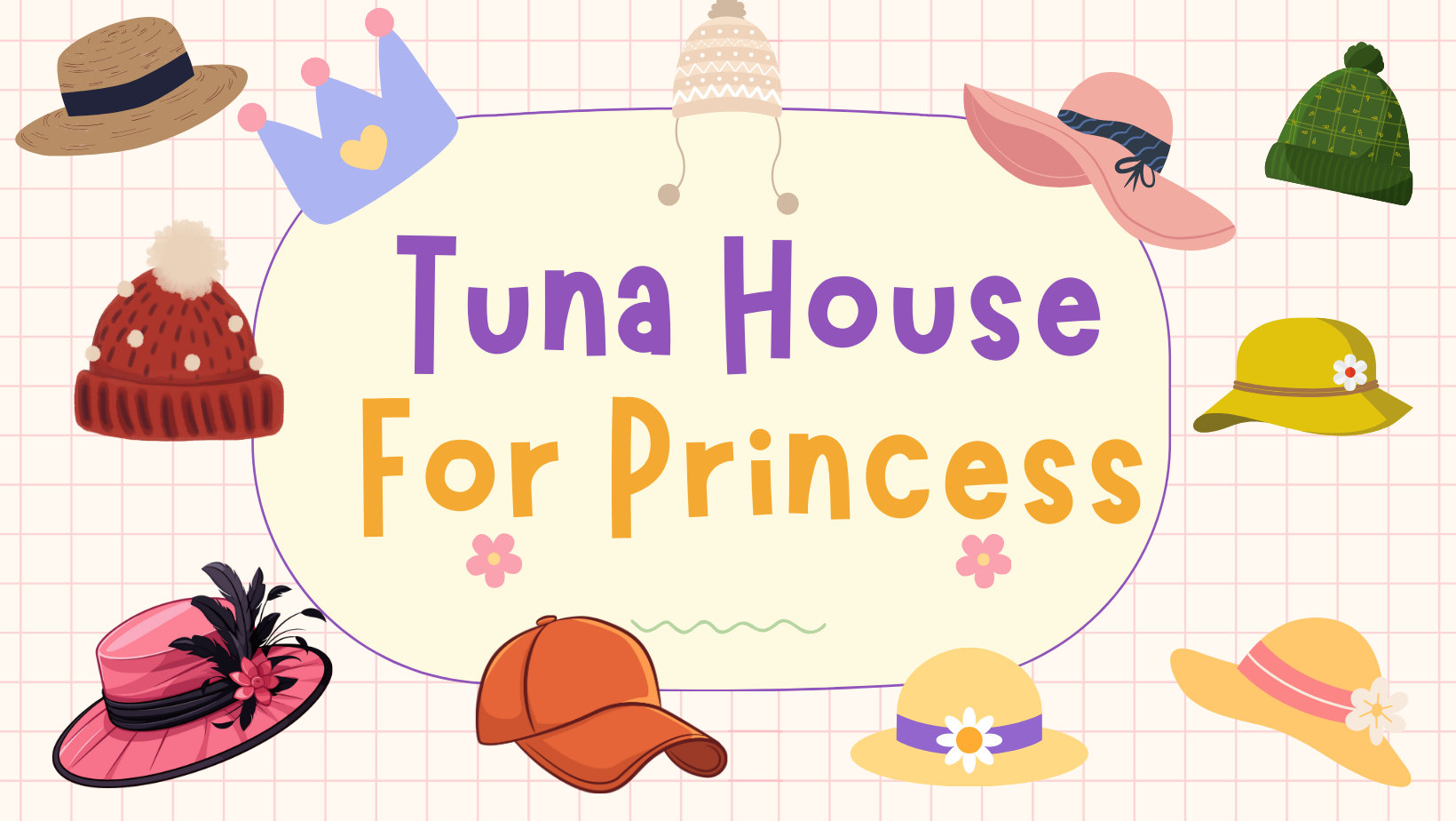 kinh nghiệm chọn mũ cho bé gái Tuna House For Princess