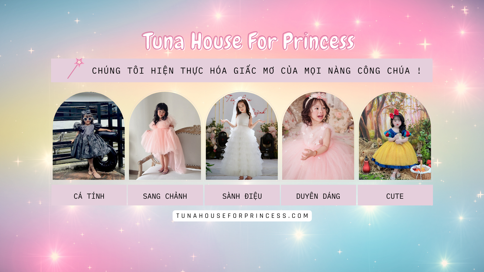 Váy công chúa thiết kế Tuna House For Princess Váy công chúa thiết kế Tuna House For Princess