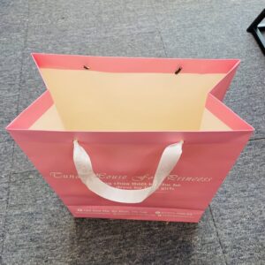 Túi giấy đựng váy công chúa thiết kế cho bé gái Tuna House For Princess màu hồng làm quà tặng xinh xắn