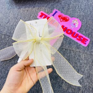 Kẹp tóc Handmade hình nơ chấm bi xinh xắn cho bé gái diện váy công chúa thiết kế (KT65) - Tuna House For Princess